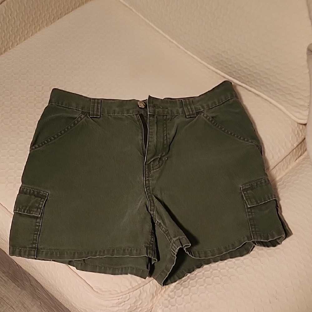 Olive Green Women's Cargo Shorts